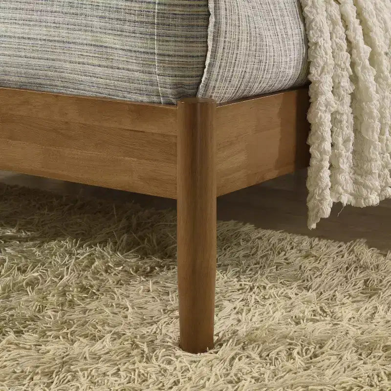 Letto Imbottito con Base a Piattaforma – Beige / Crema, Poliestere Testurizzato / Velluto a Coste, Queen / King, Adatto a 1