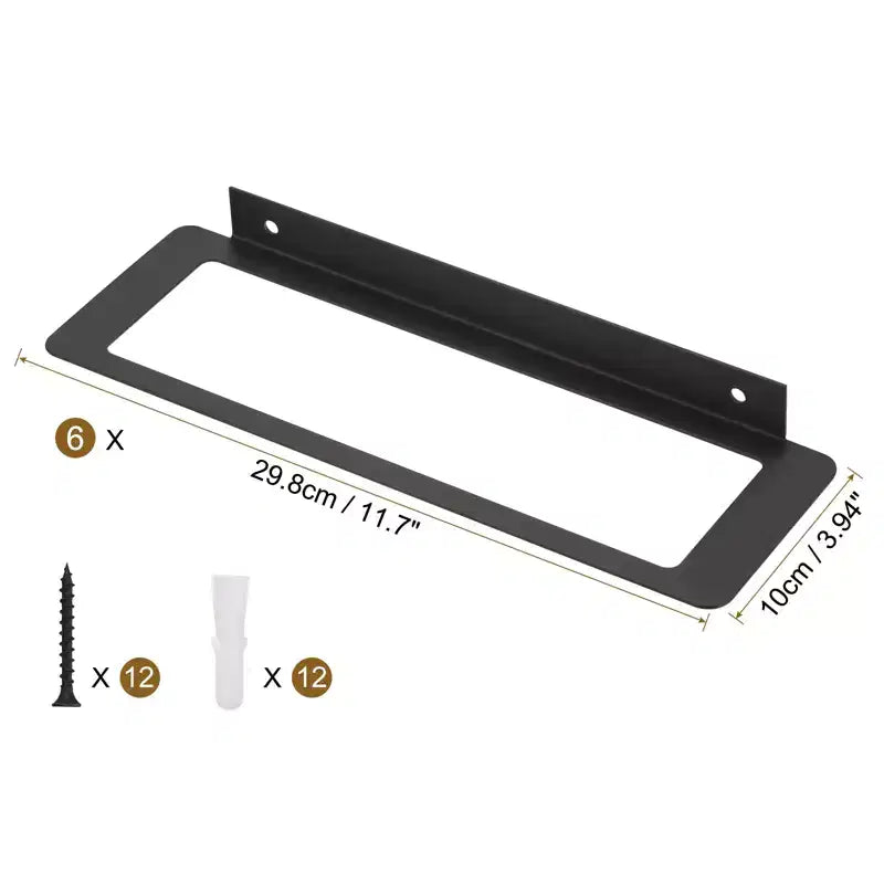 Portabottiglie da muro singolo, colore nero/oro, per 1 bottiglia
