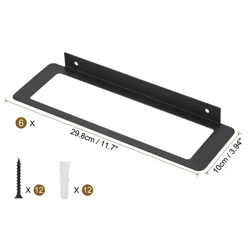 Portabottiglie da muro singolo, colore nero/oro, per 1 bottiglia