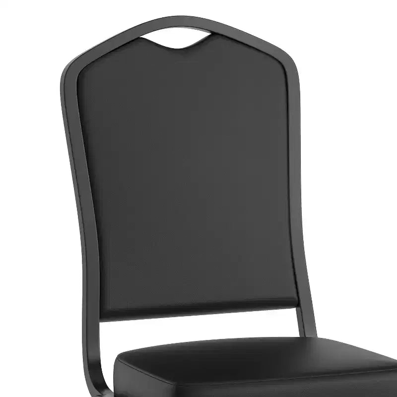 Sedia da banchetto impilabile Black Crown, imbottita, 4 posti