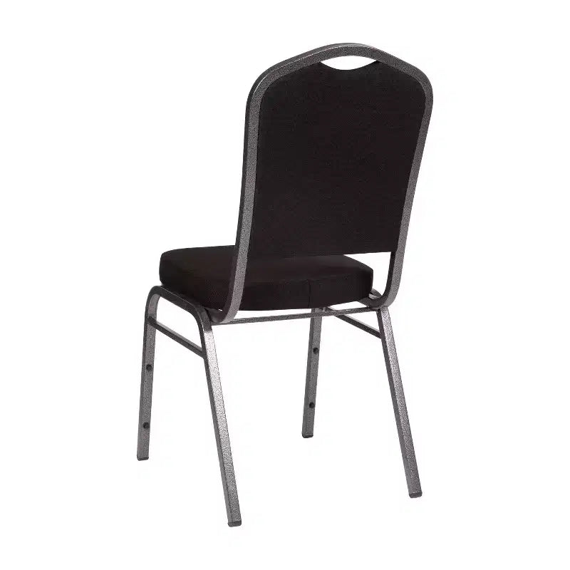 Sedia da banchetto impilabile Black Crown, imbottita, 4 posti