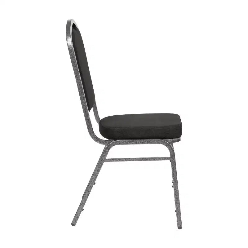 Sedia da banchetto impilabile Black Crown, imbottita, 4 posti