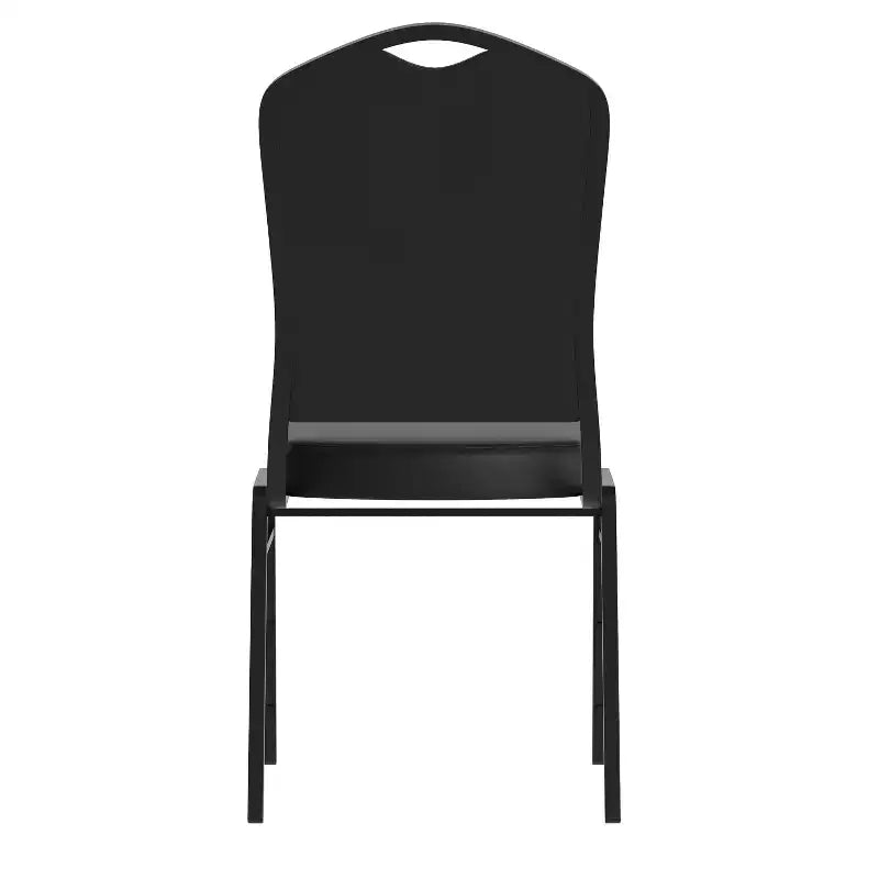 Sedia da banchetto impilabile Black Crown, imbottita, 4 posti