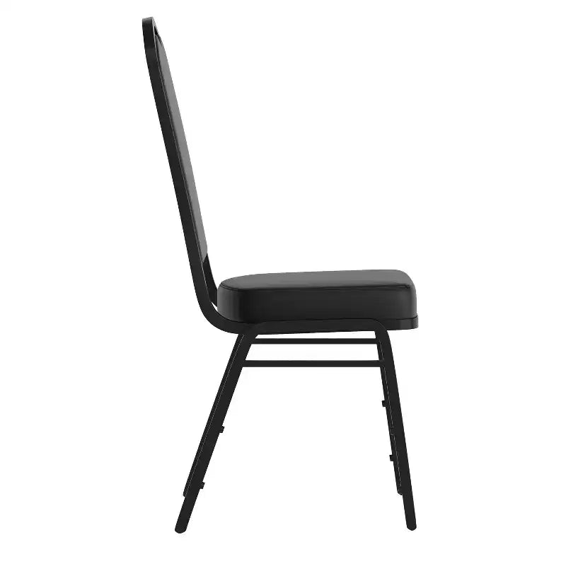 Sedia da banchetto impilabile Black Crown, imbottita, 4 posti