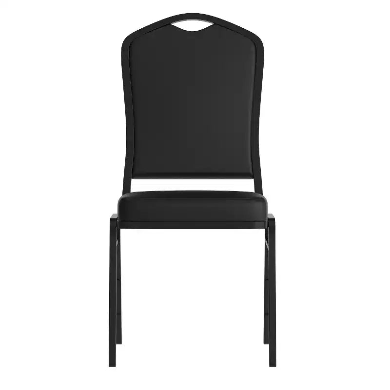 Sedia da banchetto impilabile Black Crown, imbottita, 4 posti