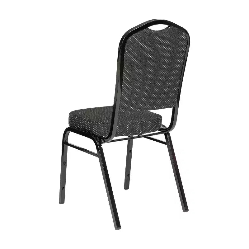 Sedia da banchetto impilabile Black Crown, imbottita, 4 posti