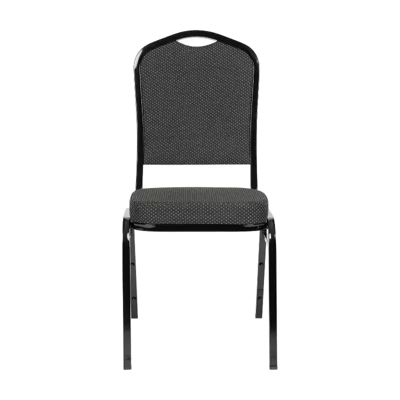 Sedia da banchetto impilabile Black Crown, imbottita, 4 posti