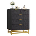 Modern 5-Drawer Dresser with Metal Legs,Wide Storage Chest Organizer for Bedroom, Living Room & Entryway