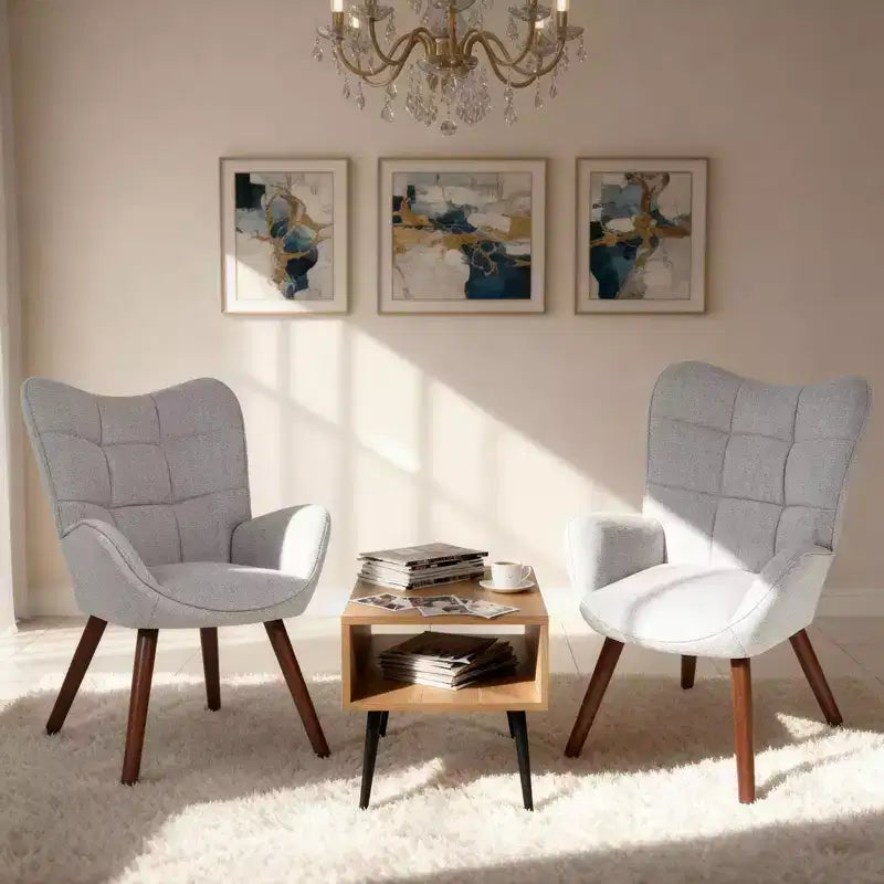 Sedia da pranzo imbottita Mid-Century | Nero / Grigio scuro / Grigio / Bianco | Similpelle | Gambe in metallo | Singola