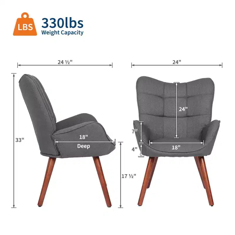 Sedia da pranzo imbottita Mid-Century | Nero / Grigio scuro / Grigio / Bianco | Similpelle | Gambe in metallo | Singola
