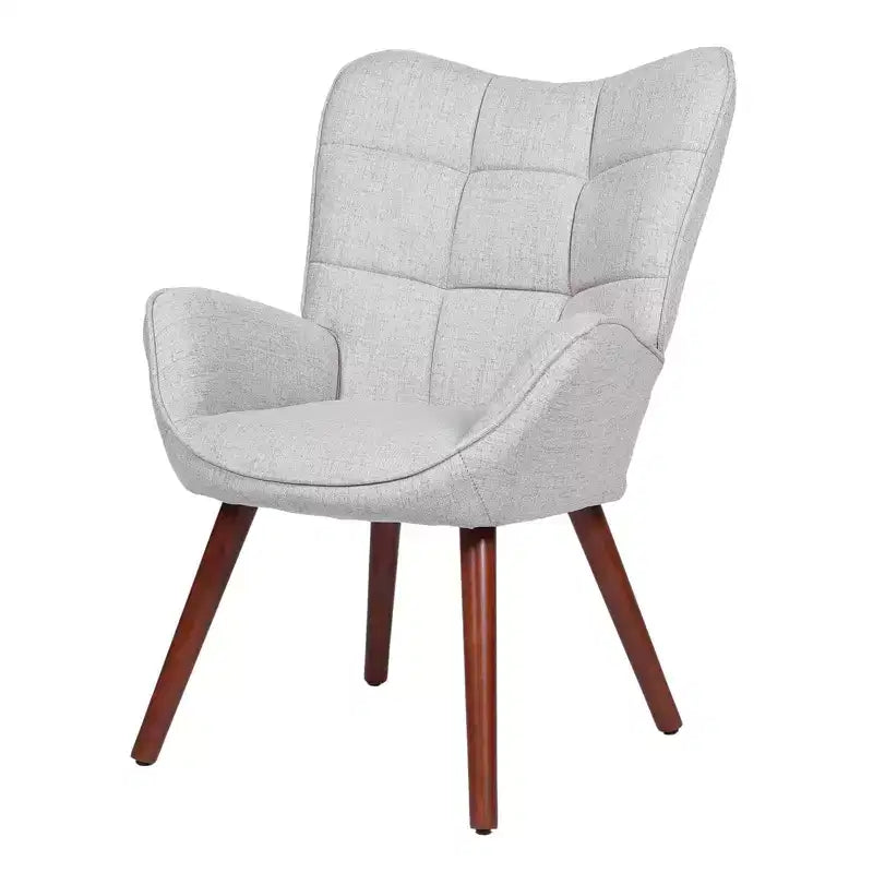 Sedia da pranzo imbottita Mid-Century | Nero / Grigio scuro / Grigio / Bianco | Similpelle | Gambe in metallo | Singola