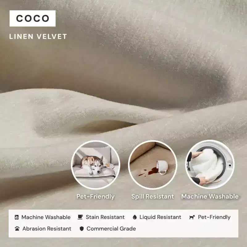 Poltrona modulare sezione sinistra – Caviar / Chestnut / Coco / Eggshell / Mist / Willow | Modulare | 1 Posto