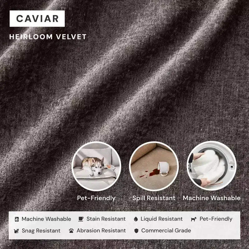Poltrona modulare sezione sinistra – Caviar / Chestnut / Coco / Eggshell / Mist / Willow | Modulare | 1 Posto