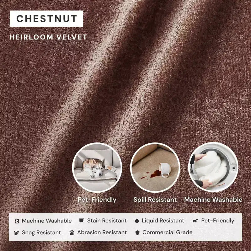 Poltrona modulare sezione sinistra – Caviar / Chestnut / Coco / Eggshell / Mist / Willow | Modulare | 1 Posto