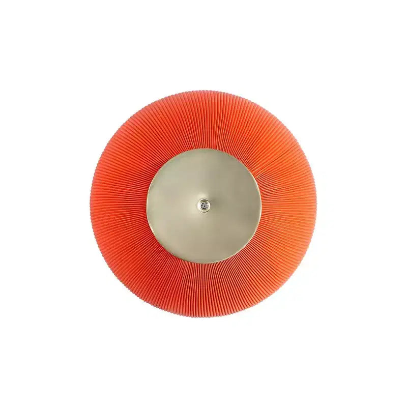 Tavolino rotondo in similpelle con piano effetto marmo – Crema / Grigio / Verde / Arancione