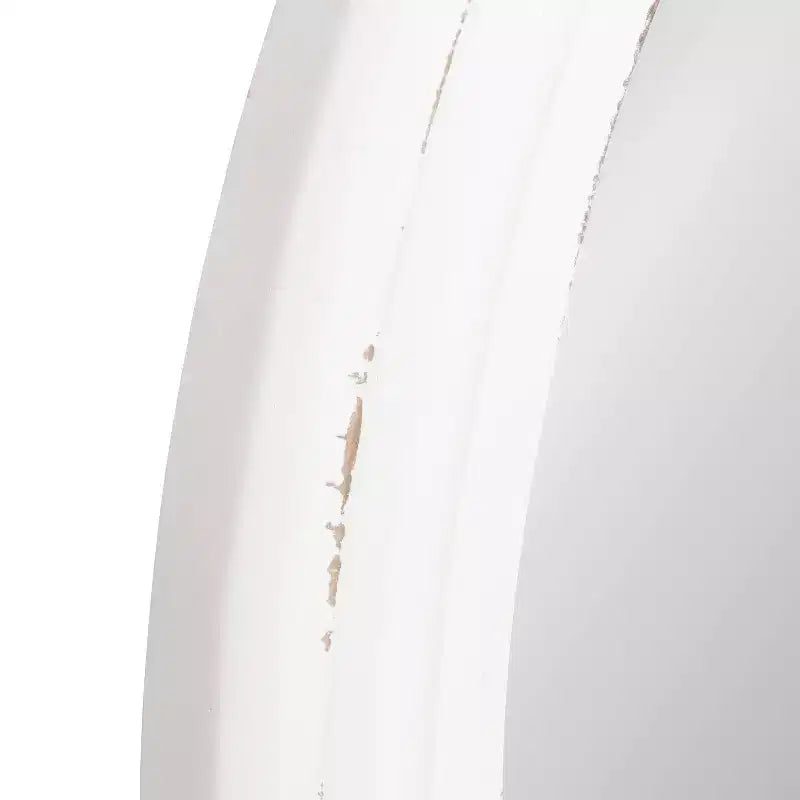 Specchio da parete rotondo marrone / grigio / bianco – Singolo