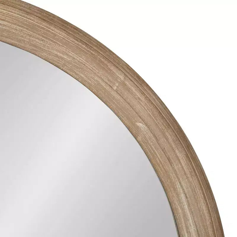 Specchio da parete rotondo marrone / grigio / bianco – Singolo