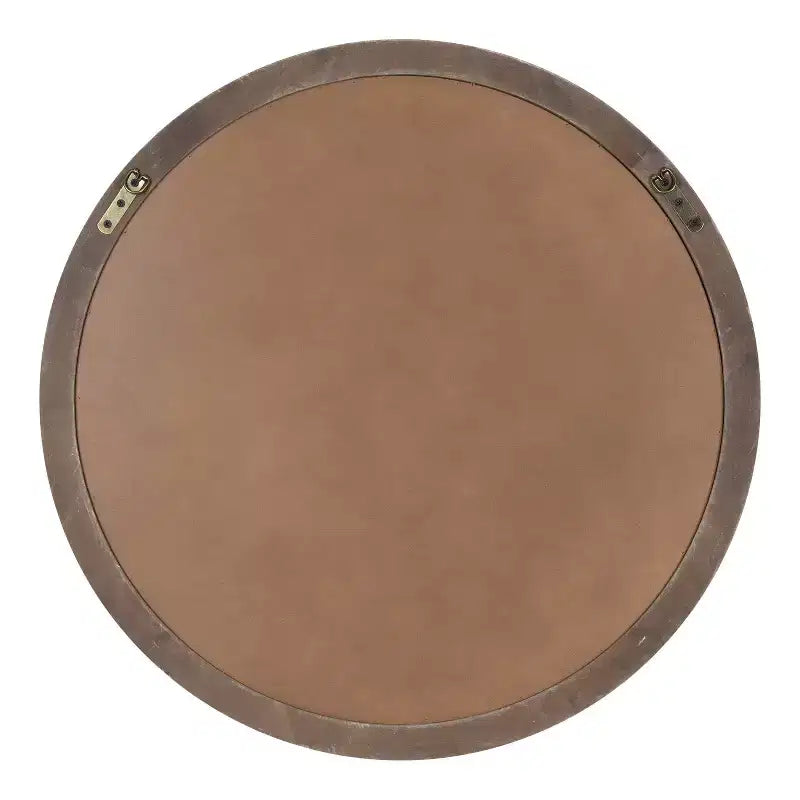 Specchio da parete rotondo marrone / grigio / bianco – Singolo