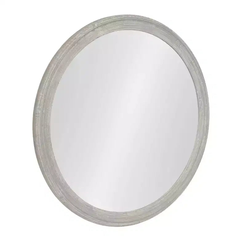 Specchio da parete rotondo marrone / grigio / bianco – Singolo