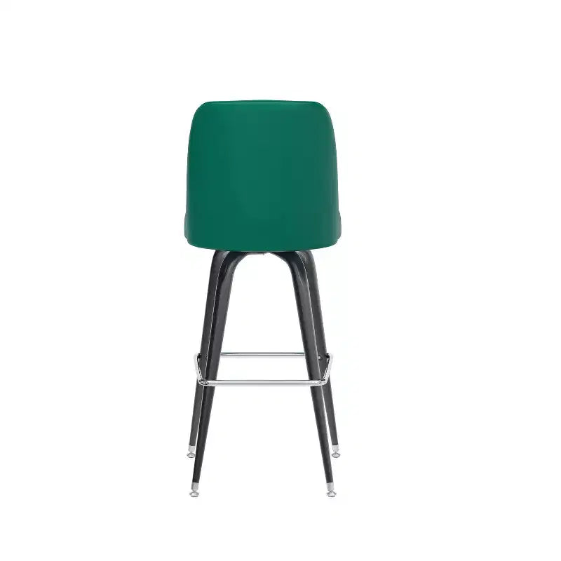 Sgabello da bar girevole in metallo, beige / marrone scuro / grigio / verde / rosso, seduta a secchiello imbottita, 1 posto