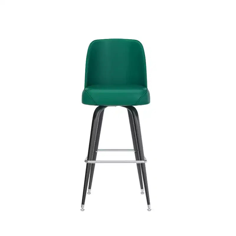 Sgabello da bar girevole in metallo, beige / marrone scuro / grigio / verde / rosso, seduta a secchiello imbottita, 1 posto