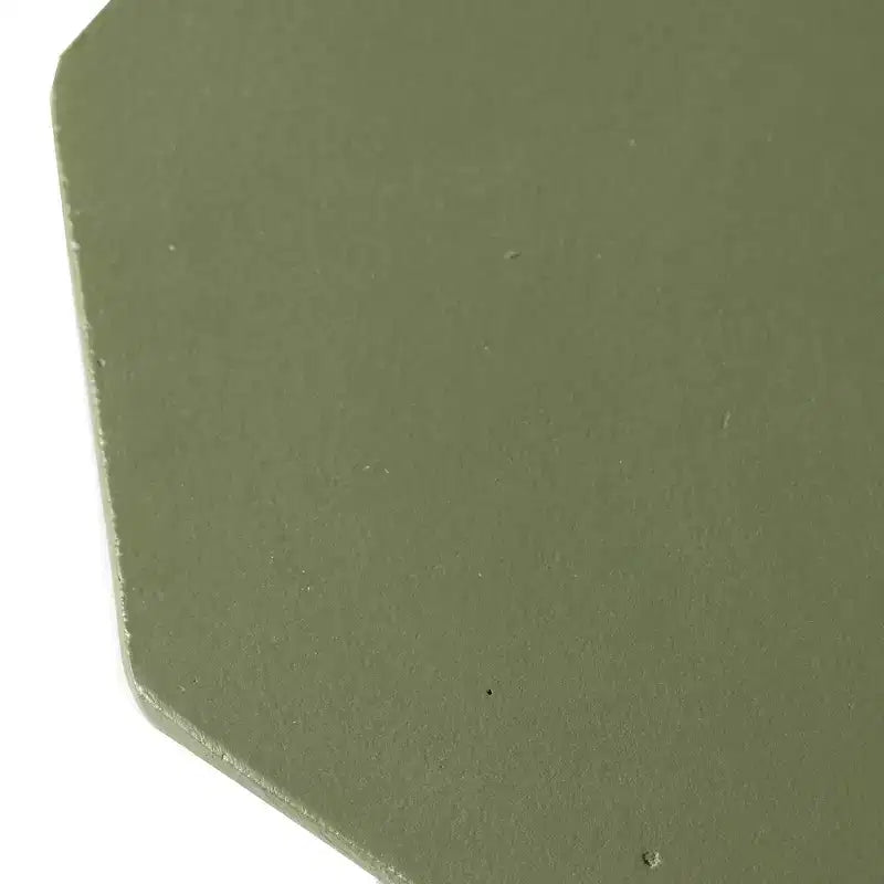 Tavolino in fibrocemento geometrico grigio / verde marmo / bianco marmo / verde oliva