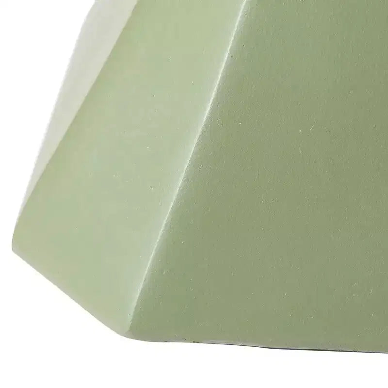 Tavolino in fibrocemento geometrico grigio / verde marmo / bianco marmo / verde oliva