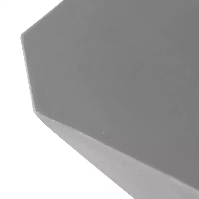 Tavolino in fibrocemento geometrico grigio / verde marmo / bianco marmo / verde oliva
