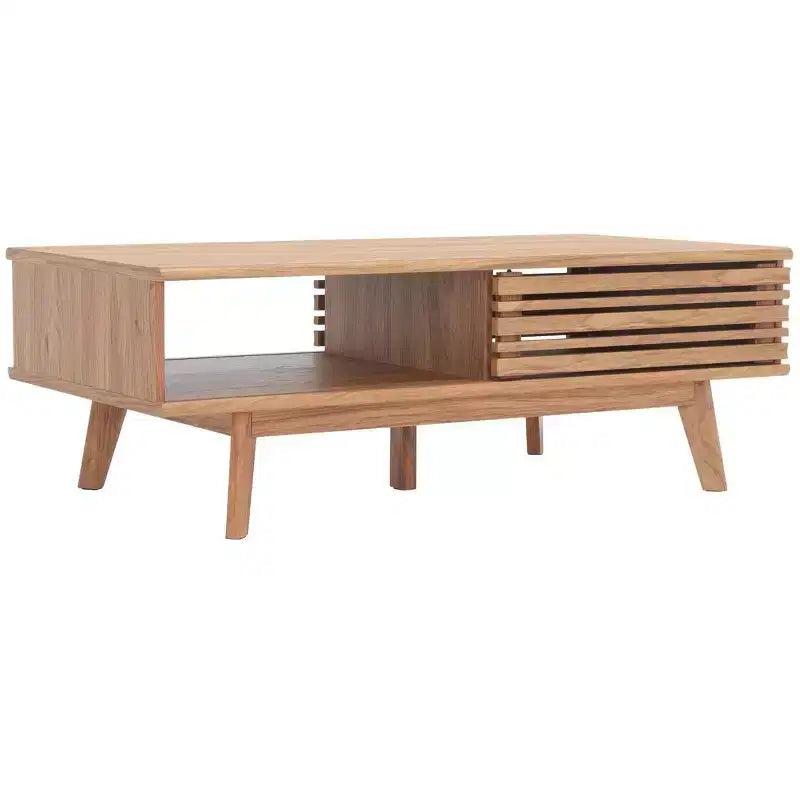 Tavolino contenitore a 2 ante – Nero / Bianco sbiancato / Nero invecchiato / Rovere / Noce – Posti a sedere 1
